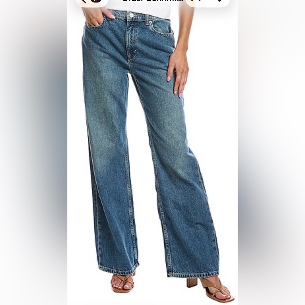 NWT FREE PEOPLE We the Free s27 ‘Tinsley’ baggy wide leg-high rise-straight leg